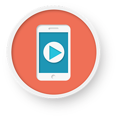 Phone with play button